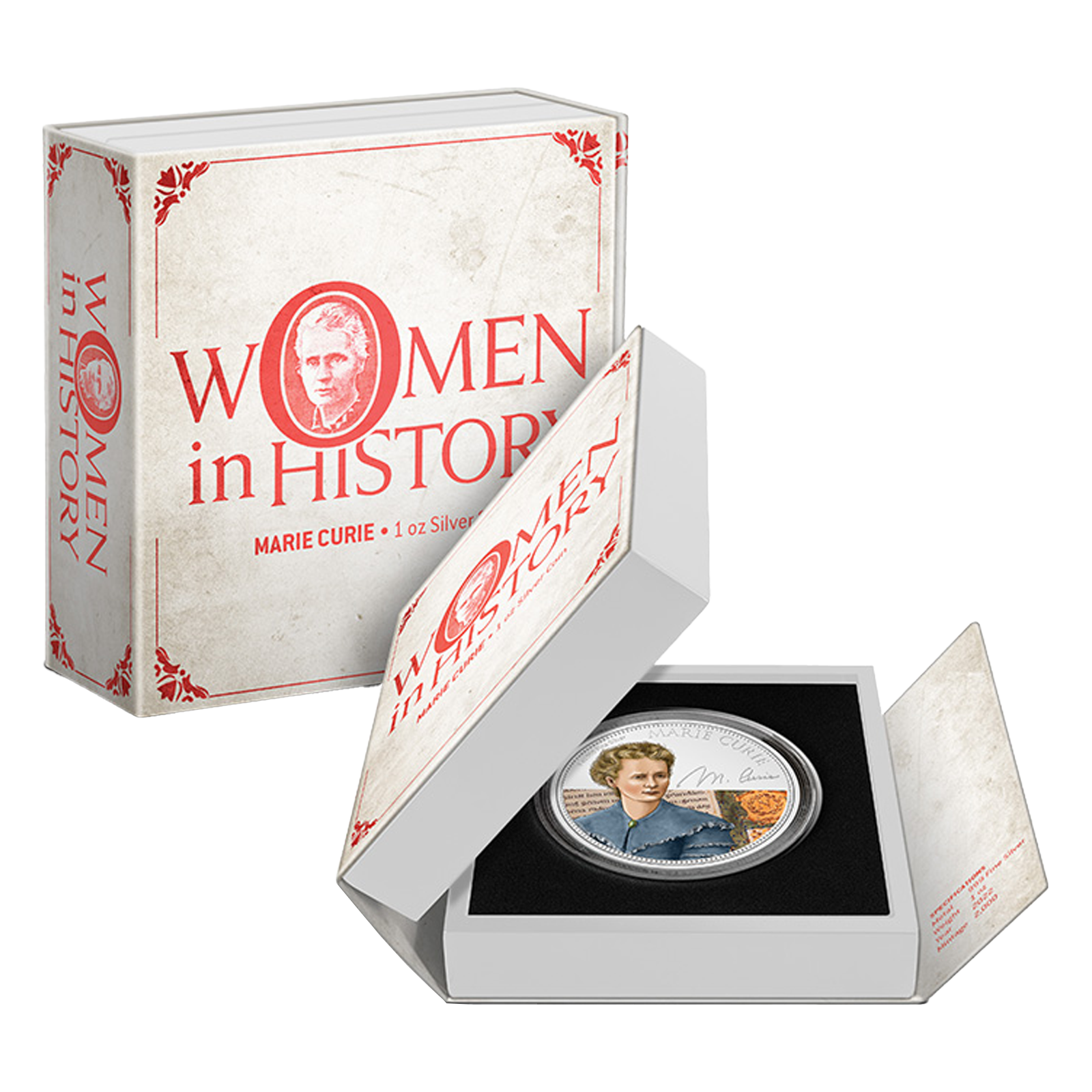 Buy 1 oz Silver Women in History Marie Curie Coin (2022), image 3