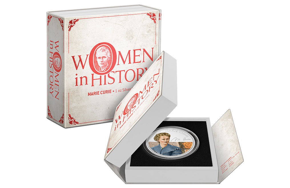 Buy 1 oz Silver Women in History Marie Curie Coin (2022), image 6