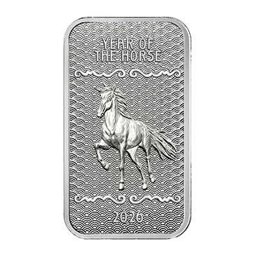 1 oz Silver Year of the Horse Bar (2026)