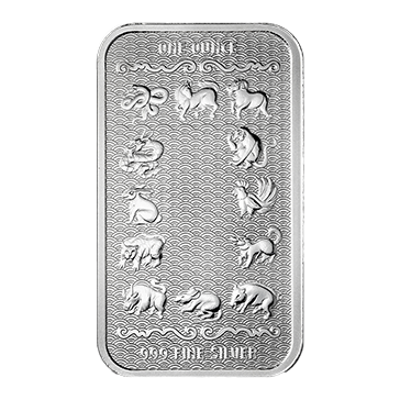 Buy 1 oz Silver Year of the Horse Bar (2026) {CAN: Shipping the week of Feb 9th}, image 1