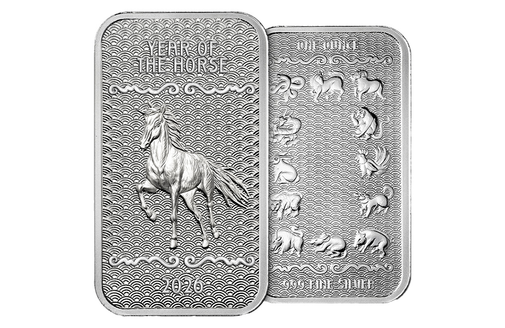 Buy 1 oz Silver Year of the Horse Bar (2026), image 2