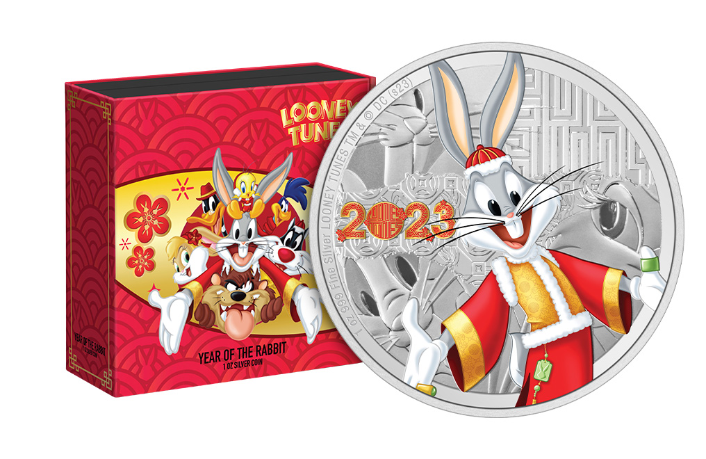Buy 1 oz Silver Year of the Rabbit Bugs Bunny Coin (2023), image 2