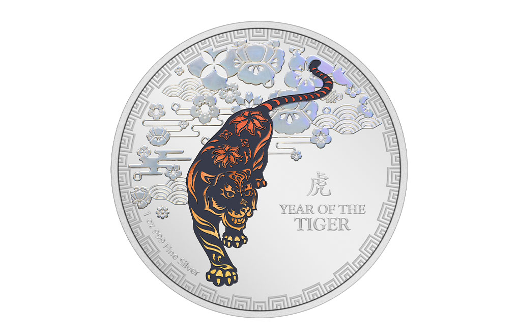 Buy 1 oz Silver Year of the Tiger Coin (2022), image 0