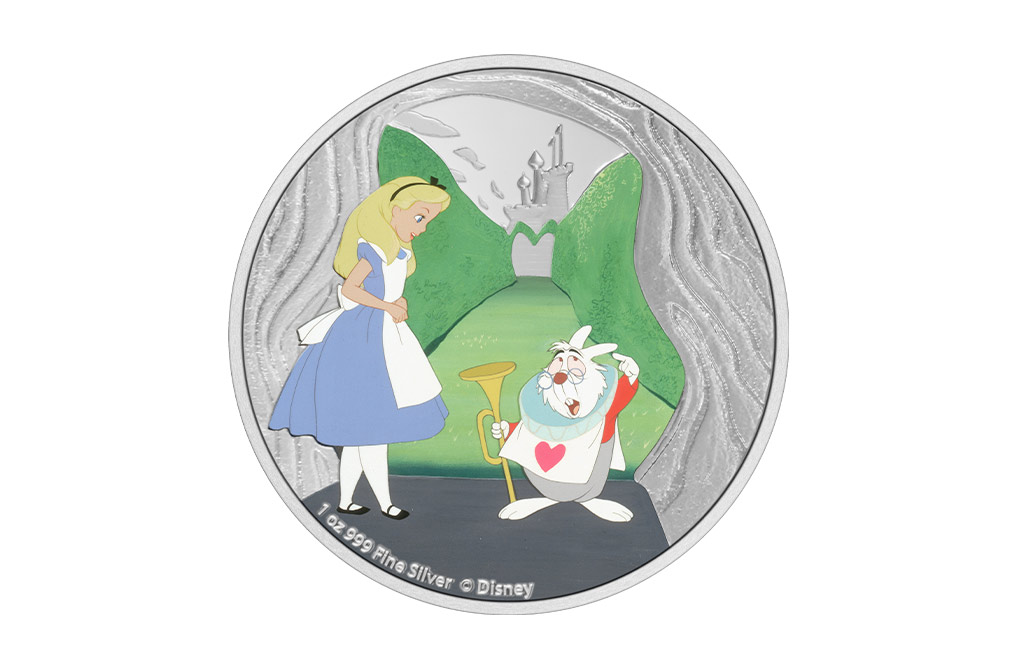 1 oz SilverAlice in Wonderland White Rabbit Coin (2021), image 0