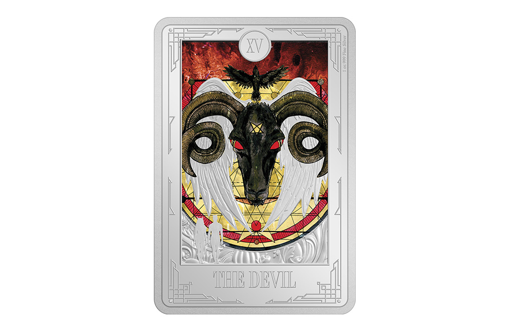 Buy 1 oz Tarot Cards XV The Devil Coin (2024), image 0