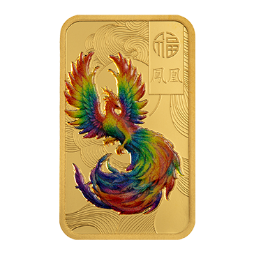 Buy 10 g Gold Good Luck Phoenix Colored Bar (2026), image 2