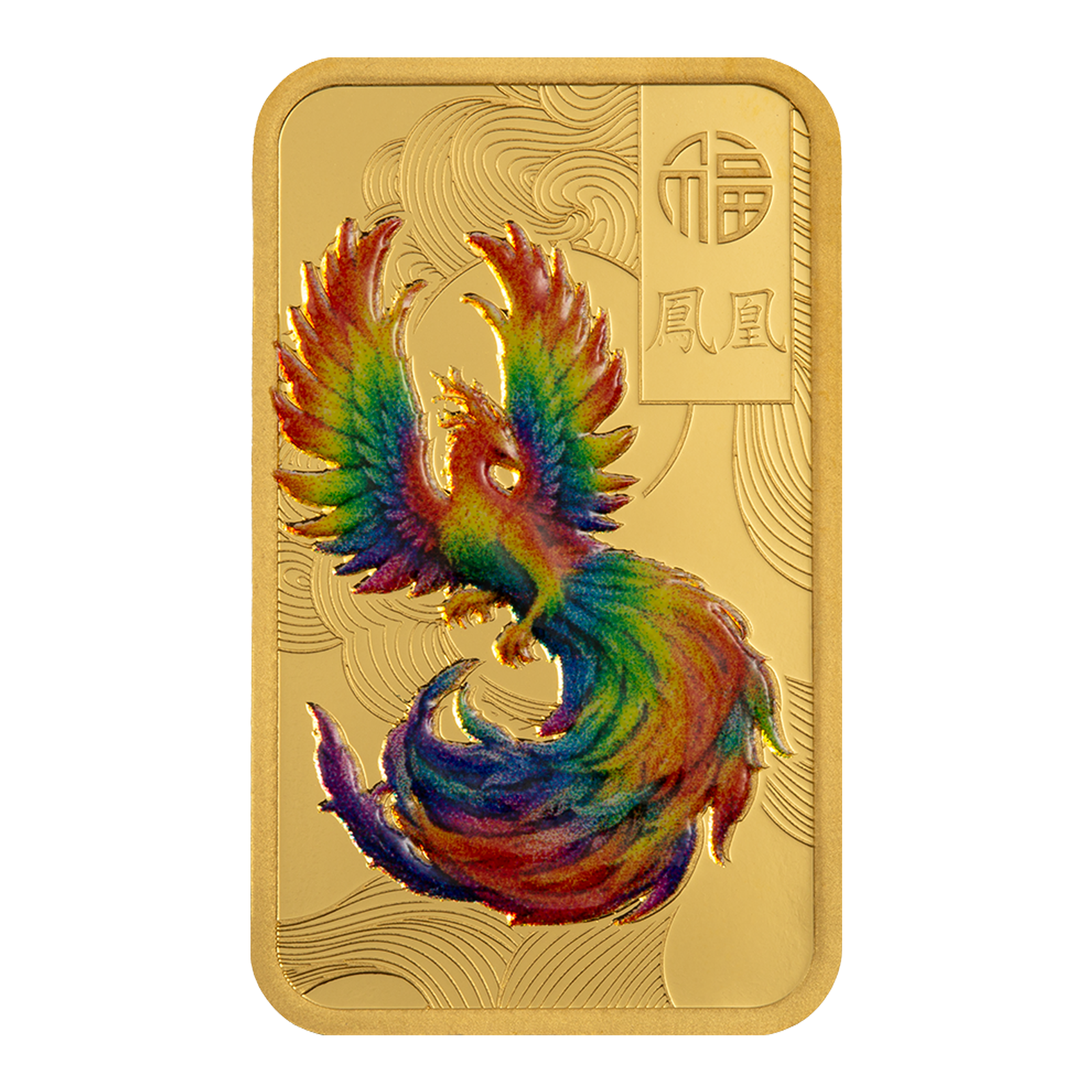 Buy 10 g Gold Good Luck Phoenix Colored Bar (2026), image 2