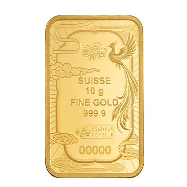 Buy 10 g Gold Good Luck Phoenix Colored Bar (2026), image 3