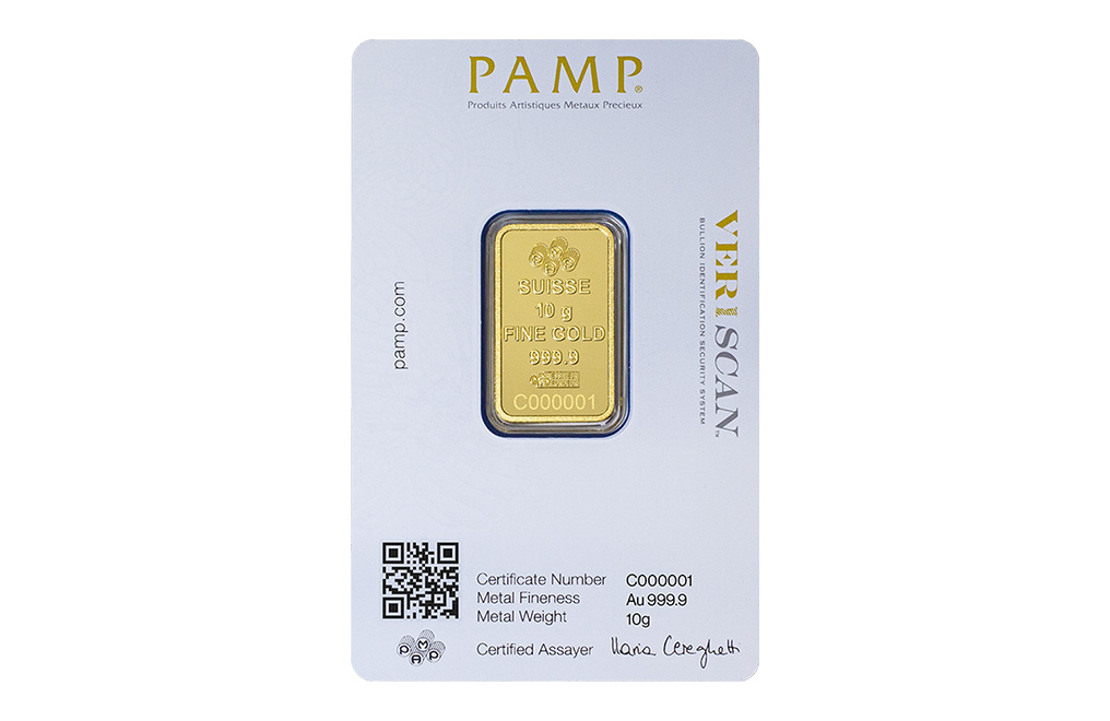 Buy 10 g Gold PAMP Fortuna Bar (with Pendant Frame), image 8