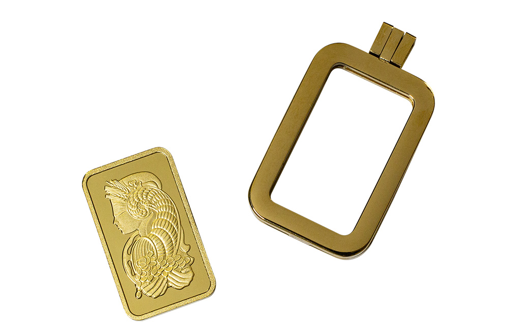 Buy 10 g Gold PAMP Fortuna Bar (with Pendant Frame), image 2