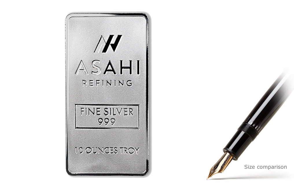 Buy 10 oz Silver Asahi Bars, image 0