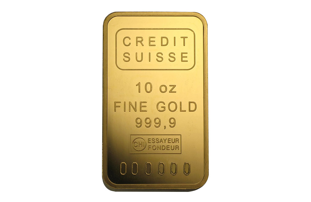 Sell Credit Suisse 10 oz Gold Bars (w/certificate only), image 0