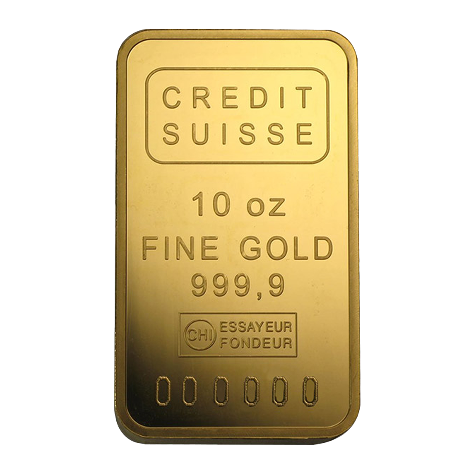 Sell Credit Suisse 10 oz Gold Bars (w/certificate only), image 0
