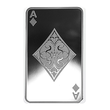 10 oz Silver Ace of Diamonds Bar .9999