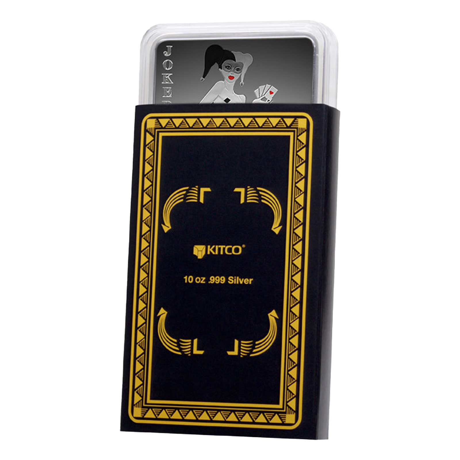 Buy 10 oz Silver Joker Girl Bar, image 2