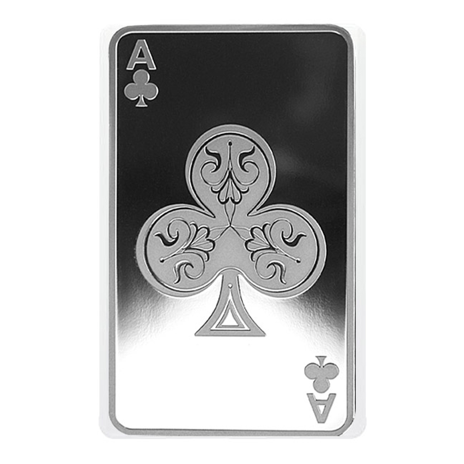 Buy 10 oz Silver Bar - Ace of Clubs, image 0