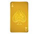Buy 10 oz Silver Bar - Ace of Spades - 24K Gold Plated, image 0