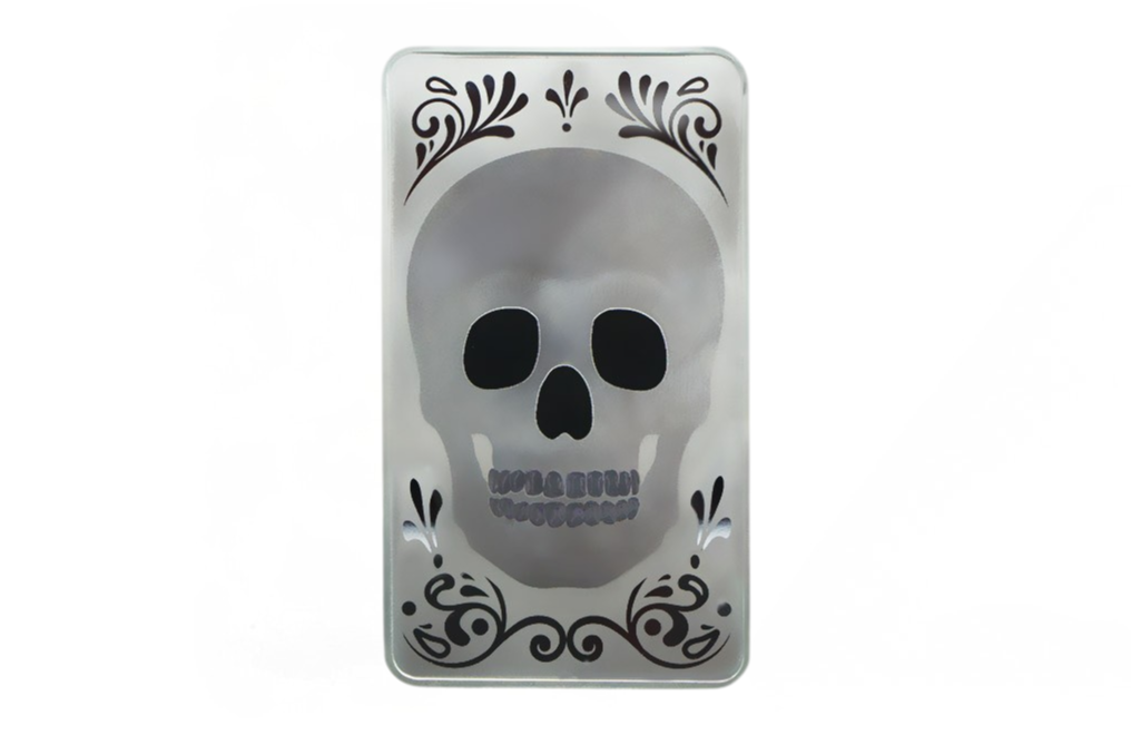 Buy 10 oz Silver Bar - Original Skull .999, image 0
