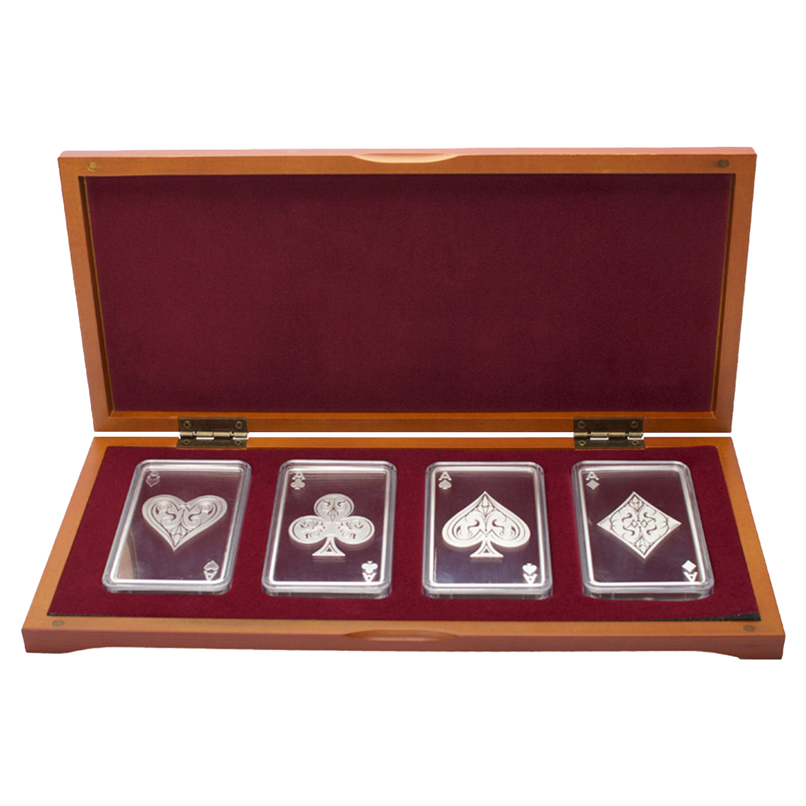 Buy 10 oz Silver Bar Set - 4 Aces, image 1