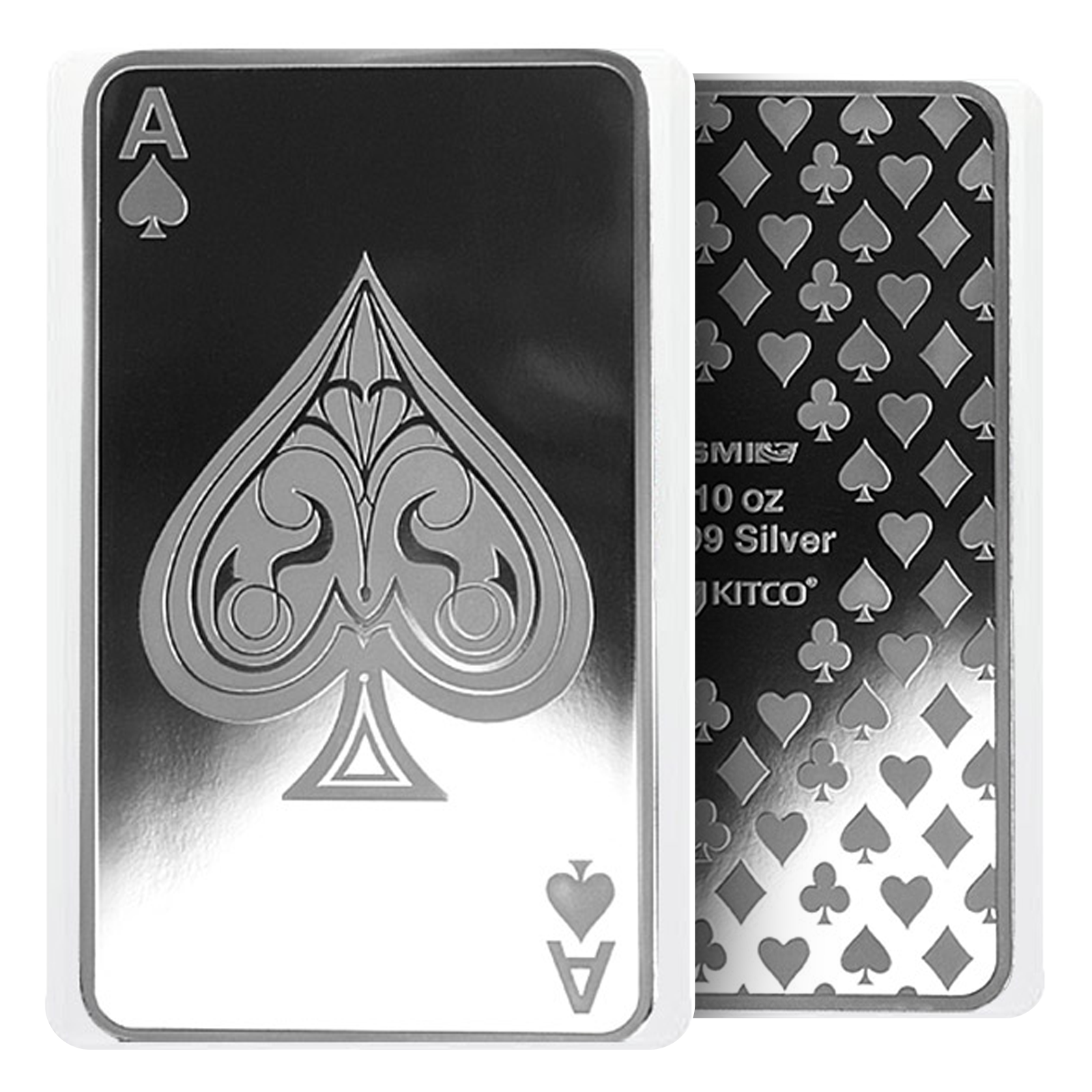 Buy 10 oz Silver Bar Set - 4 Aces, image 3