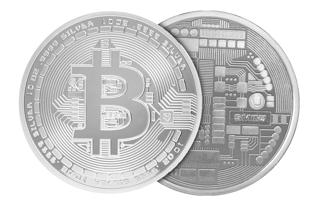 Buy 10 oz Silver Bitcoin Round .9999, image 4