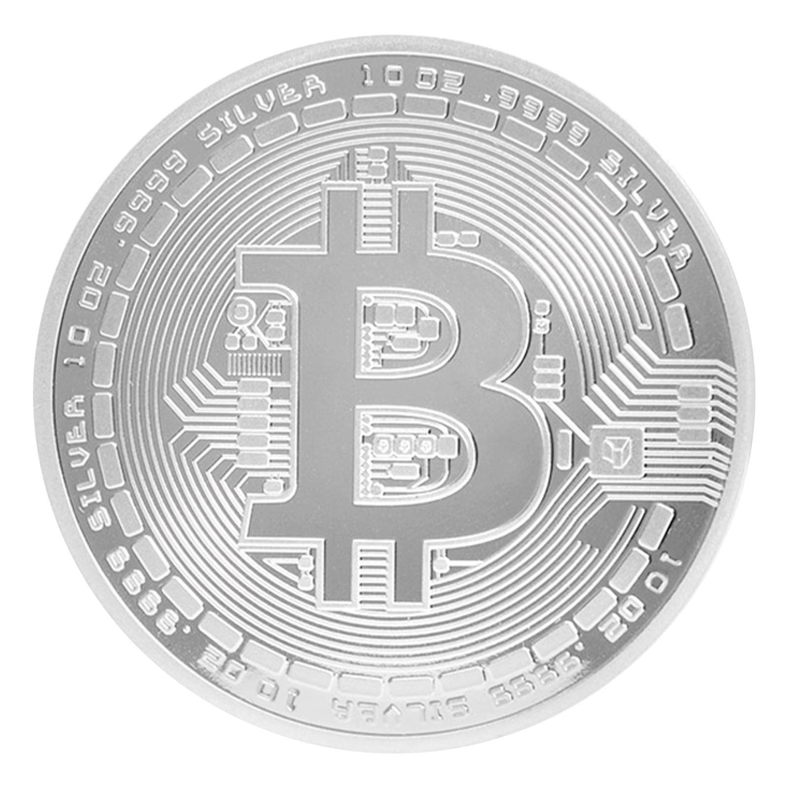 Buy 10 oz Silver Bitcoin Round .9999, image 0