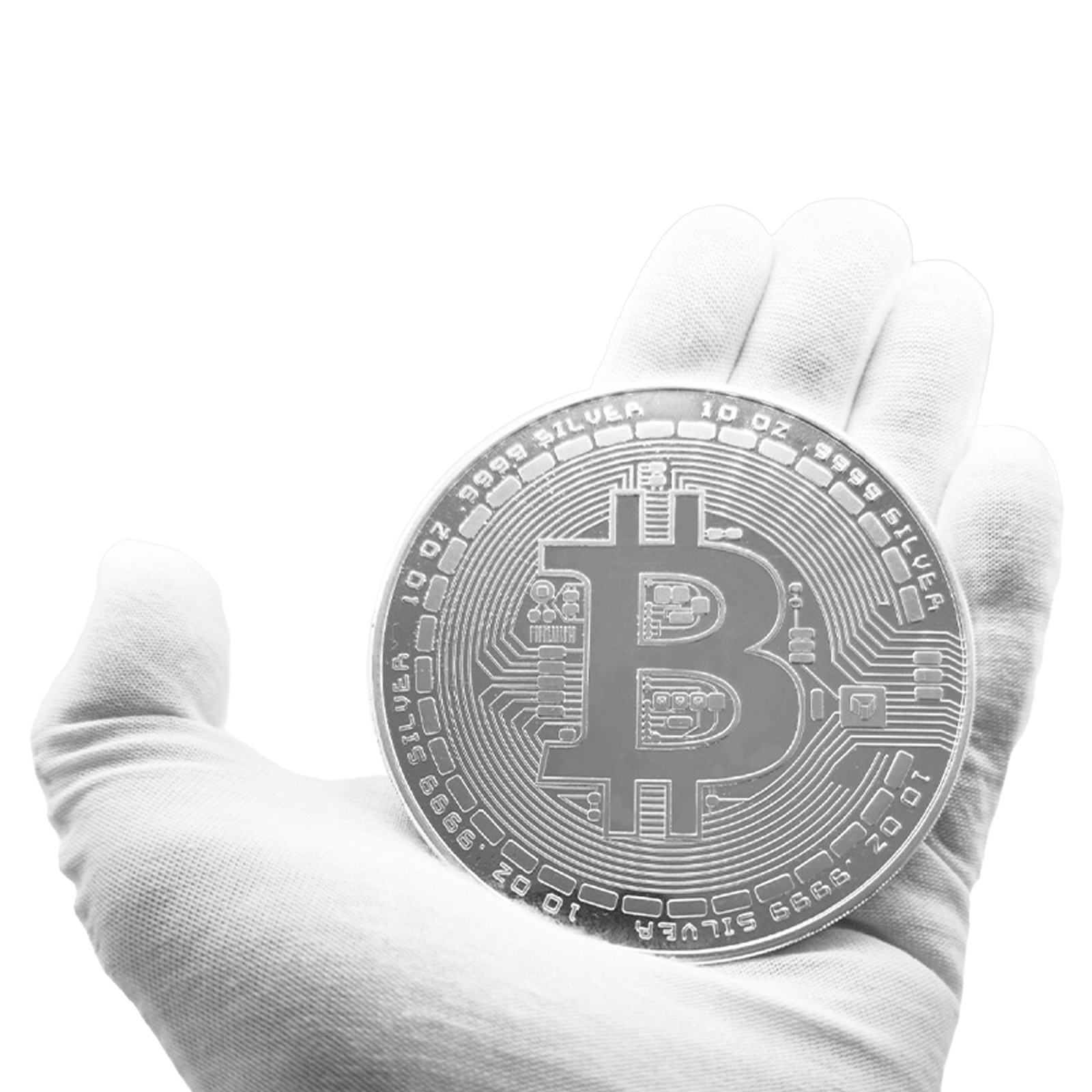 Buy 10 oz Silver Bitcoin Round .9999, image 3