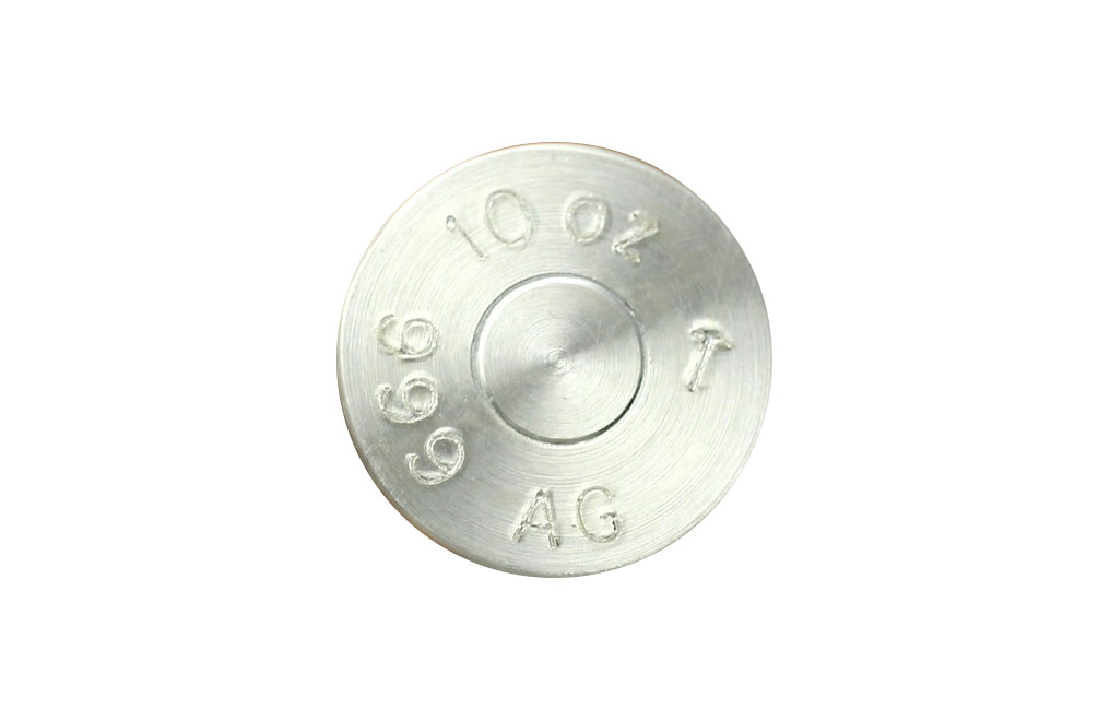 Buy 10 oz Silver Bullet .50 Caliber Replica .999, image 2