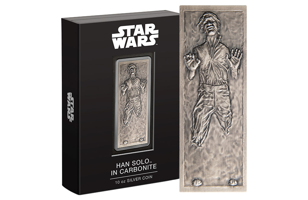 Buy 10 oz Silver Han Solo™ in Carbonite Coin (2022), image 3