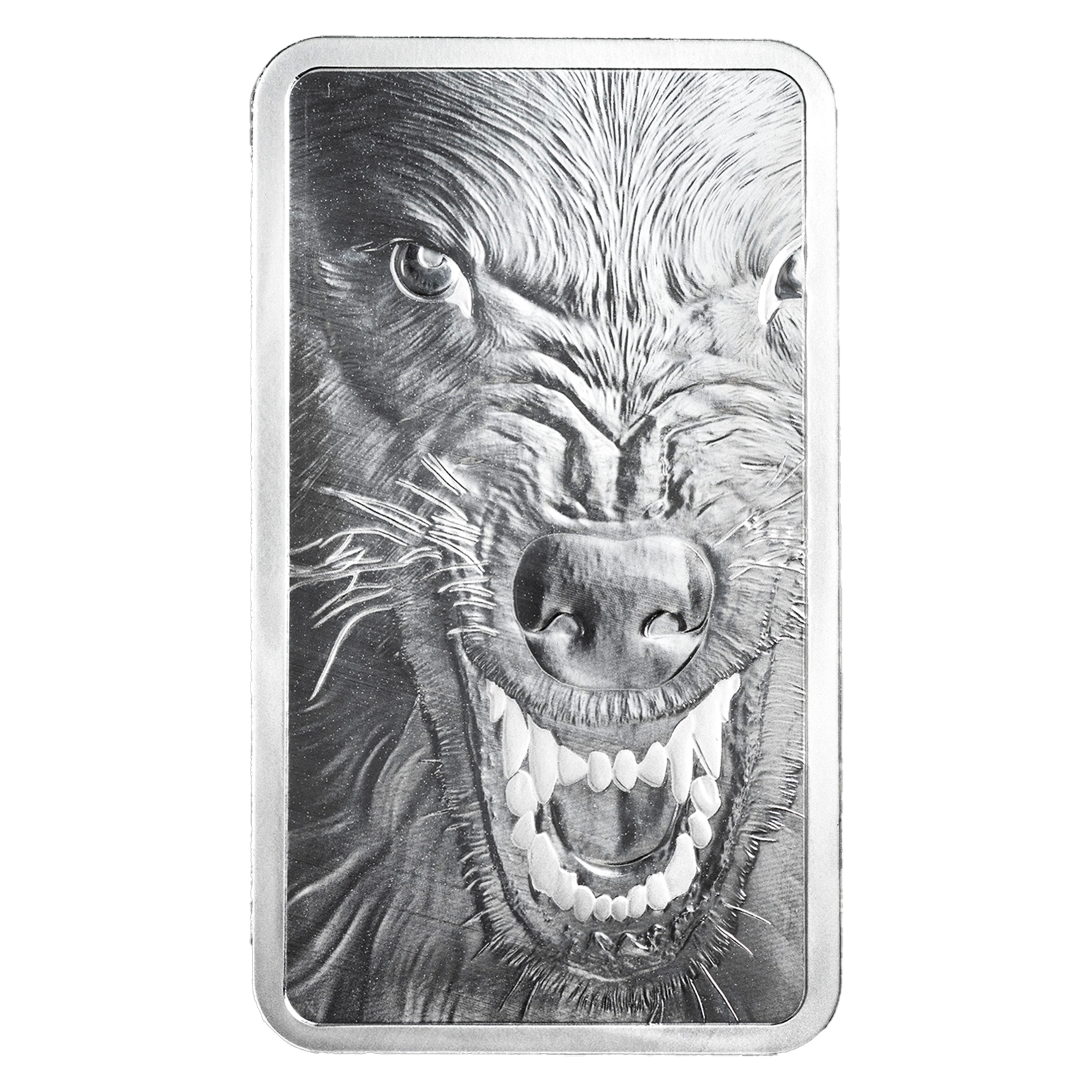 Buy 10 oz Silver Into the Wild American Wolf Bar, image 0