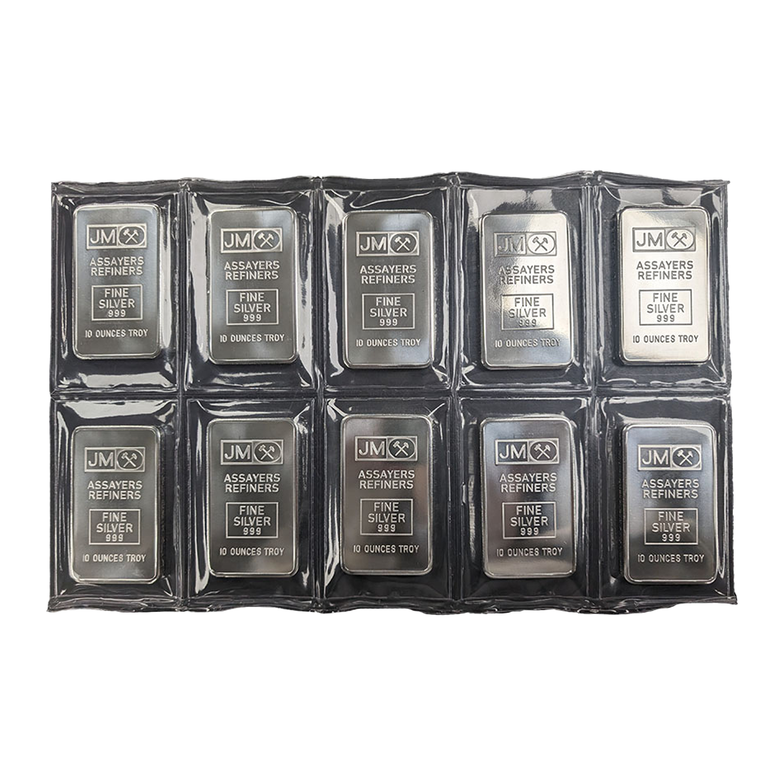 10 oz Silver JM Bars | New Generation, image 3