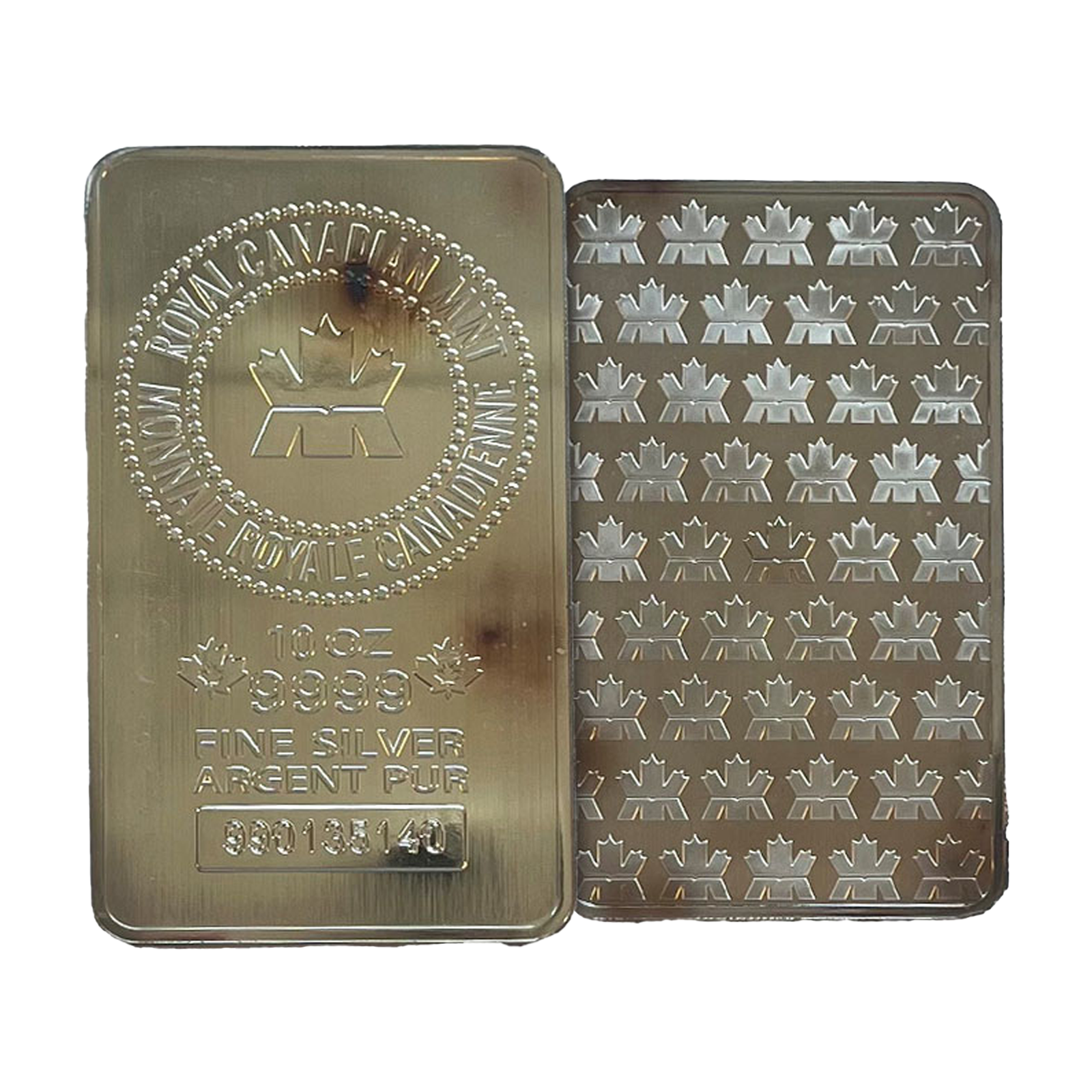 10 oz Royal Canadian Mint Silver Bars (wear and tear), image 0