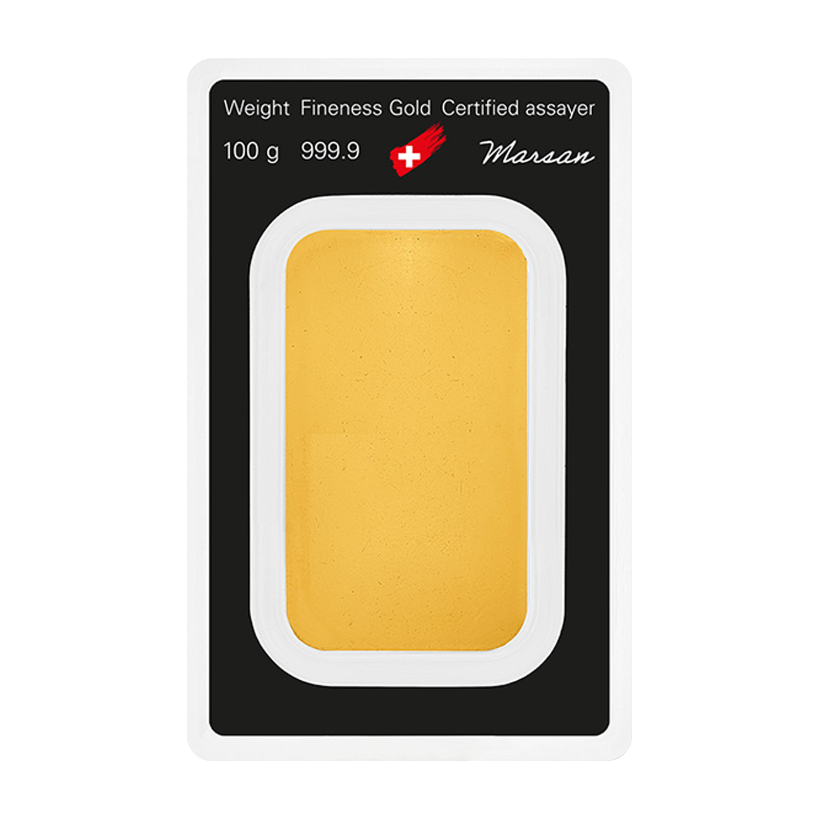 Argor Heraeus 100 g Gold Minted Bars (w/ assay), image 1