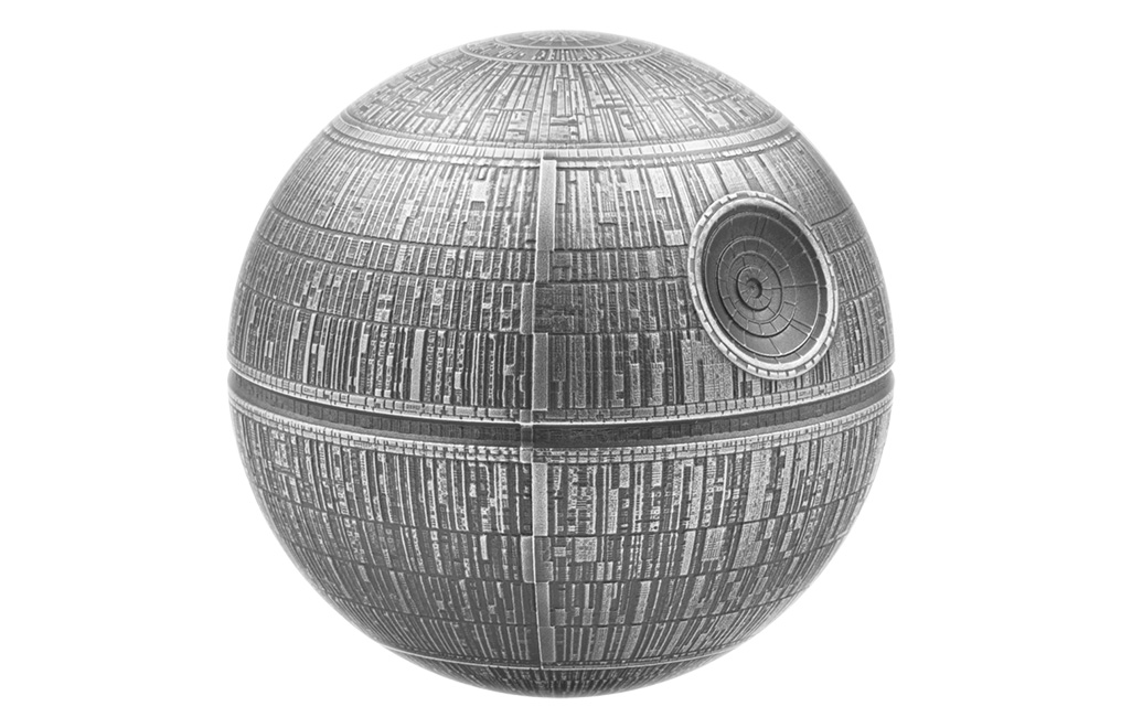 Buy 100 g Silver Spherical Death Star Coin (2024), image 0
