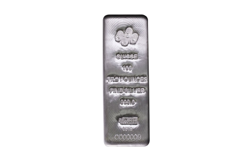 Buy 100 oz Silver Bars - PAMP Suisse (w/Assay Certificate), image 0