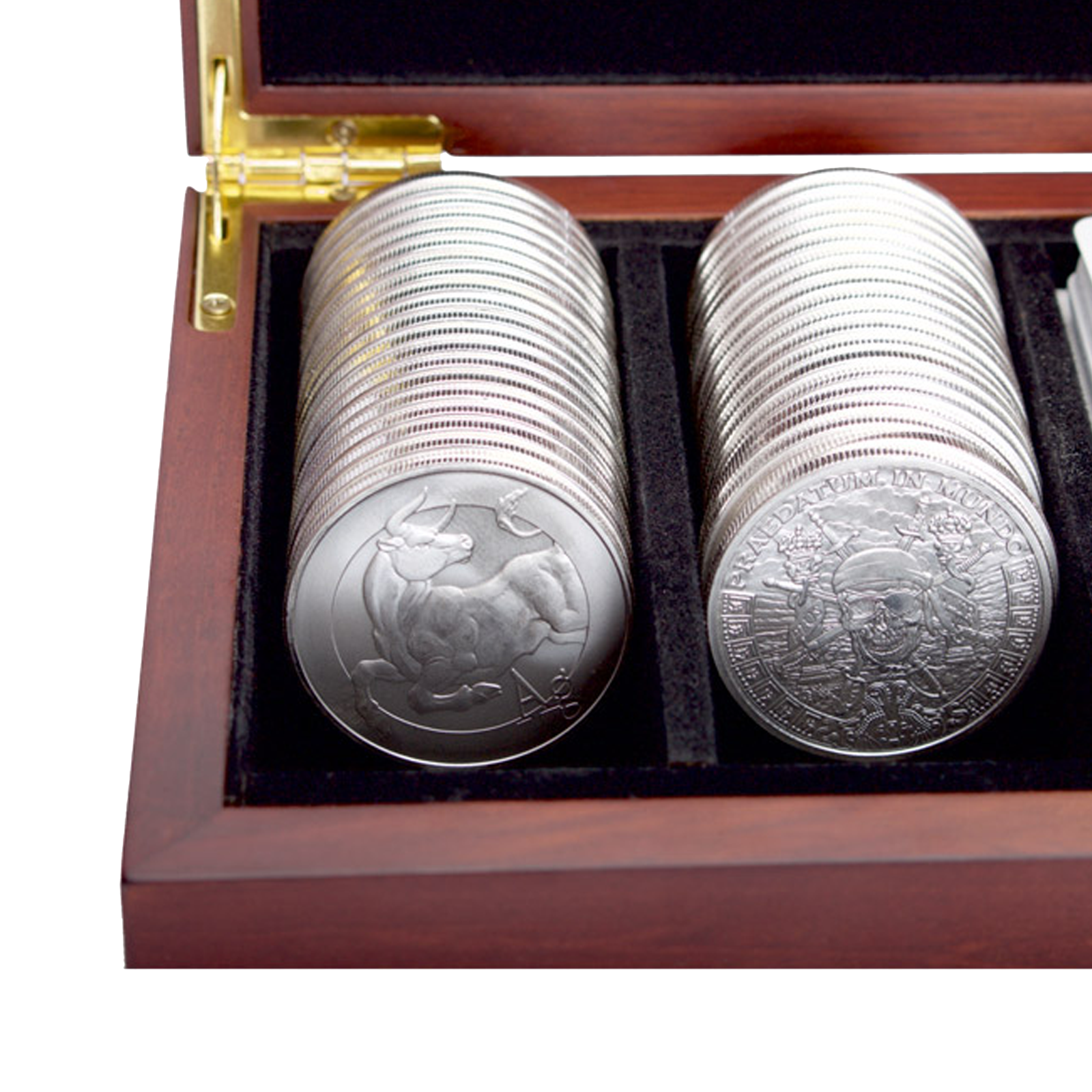 Buy 100 oz Silver Round Poker Set, image 3