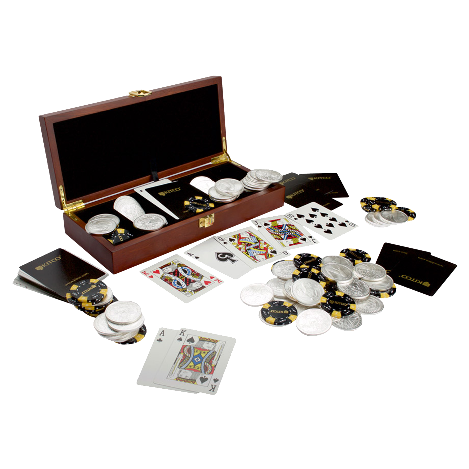 Buy 100 oz Silver Round Poker Set, image 4