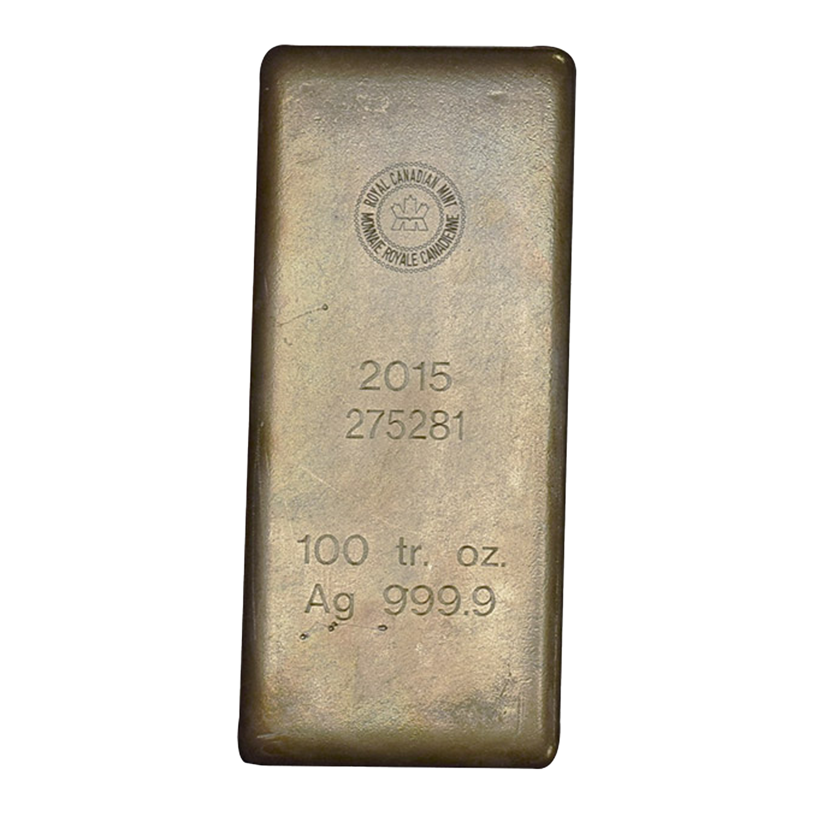 100 oz Silver Bars - Royal Canadian Mint (Previous Design) .9999 pure, image 2