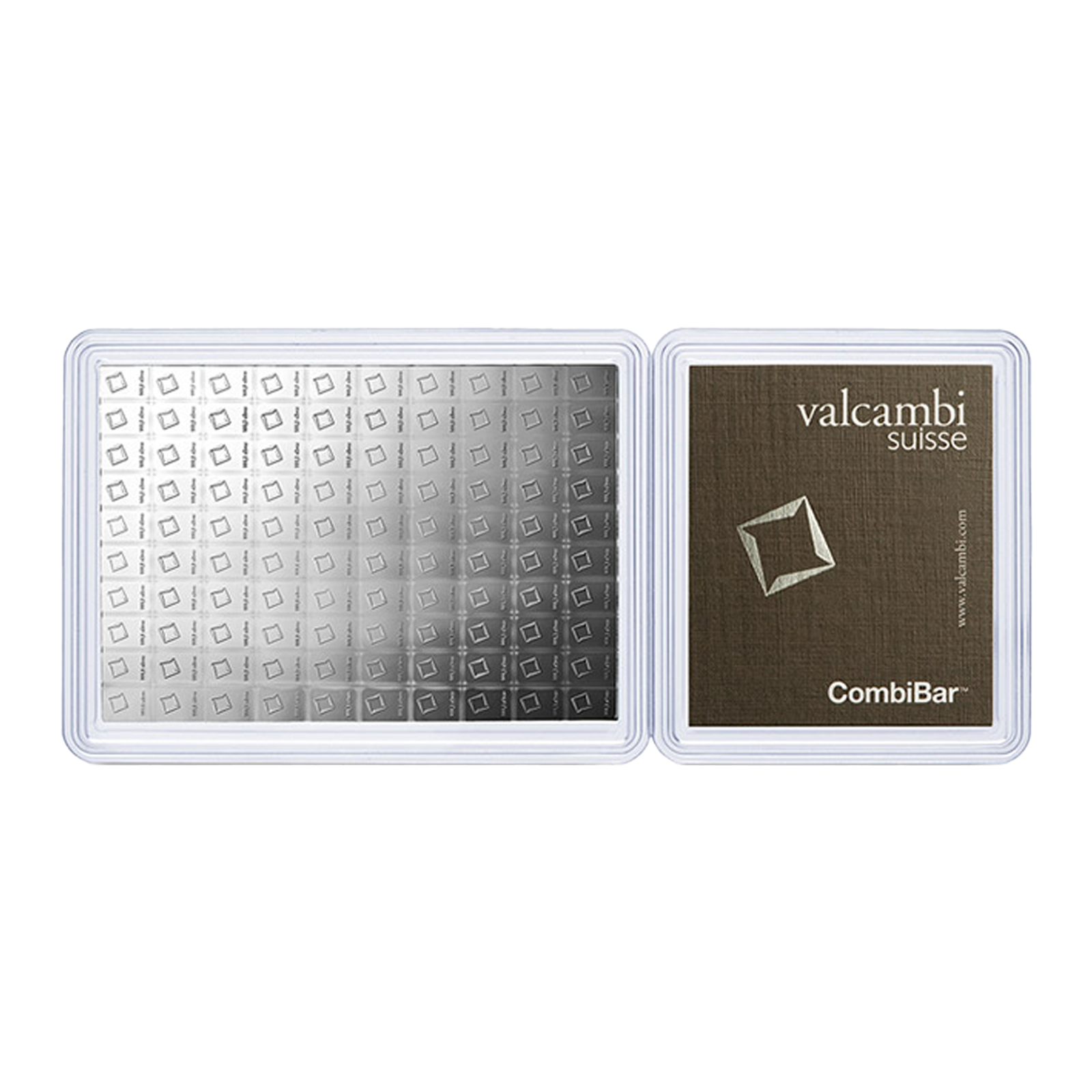 100 x 1 g Silver Valcambi CombiBar, image 0
