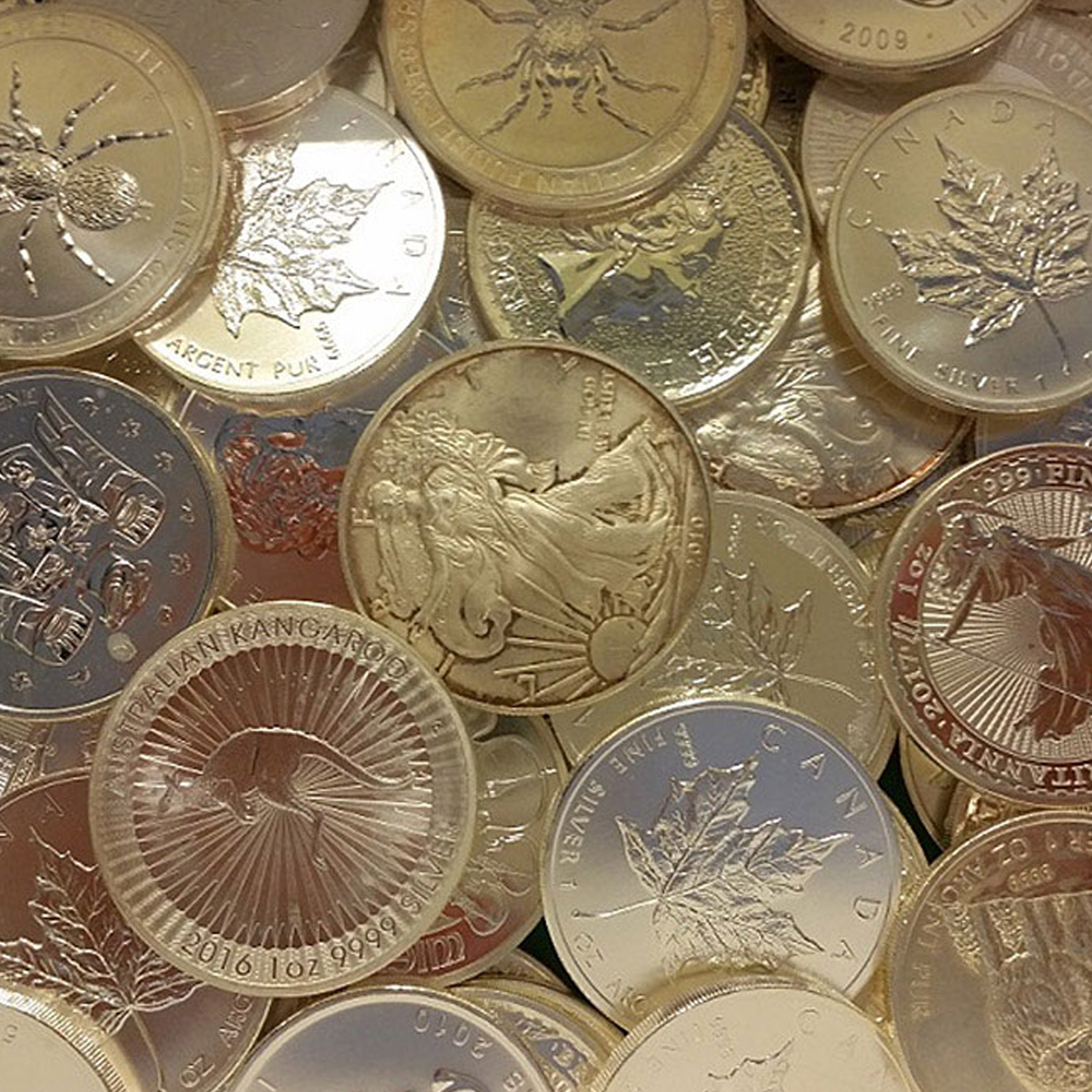 100 x 1 oz Silver Imperfect Coins Bag (Government Issued), image 0