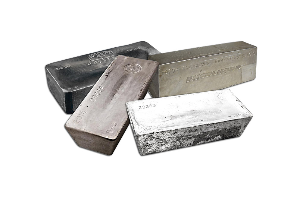 Sell 1000 oz Silver Bars (PLEASE NOTE - Price may differ depending on the exact weight of the bar), image 0