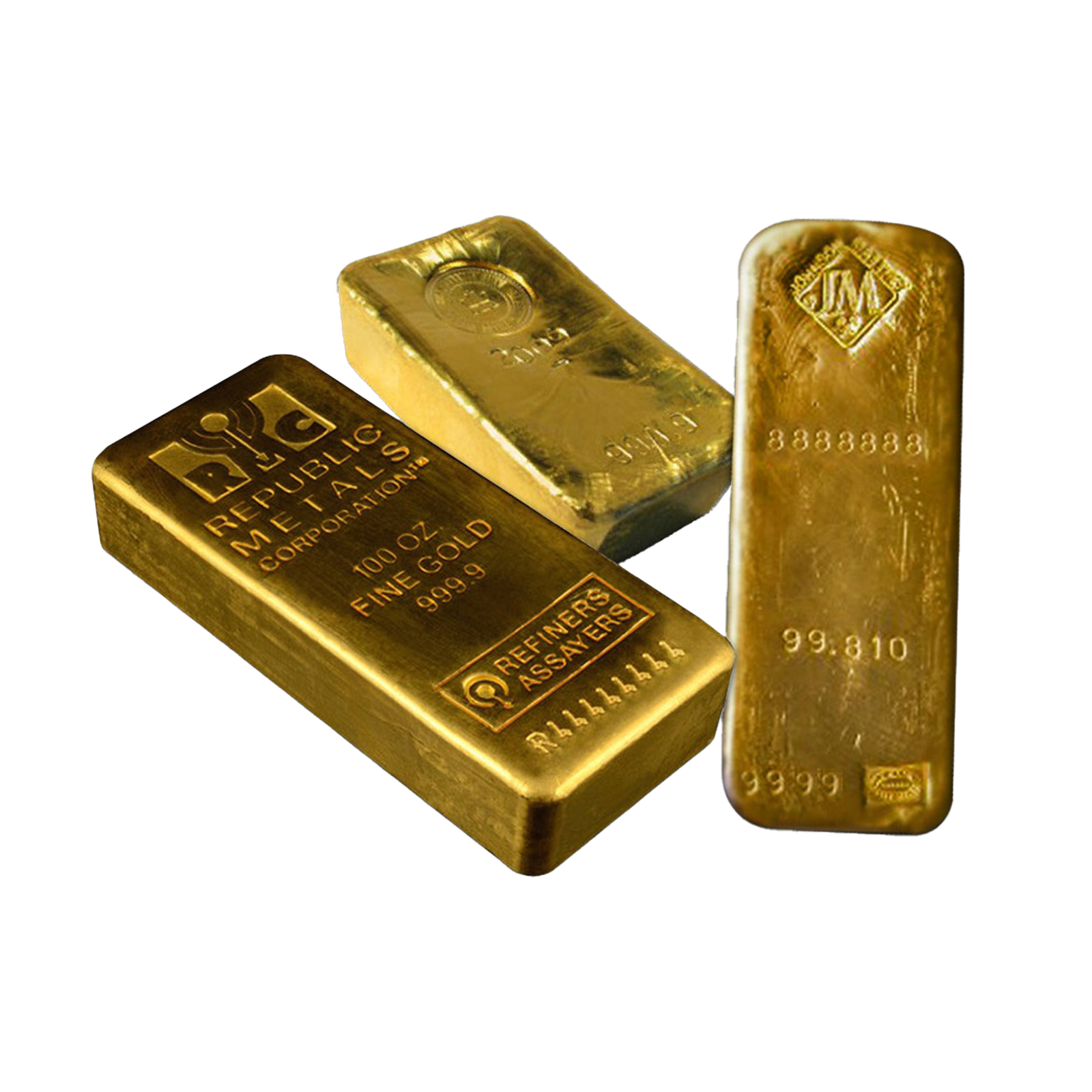 100 oz Gold Bars (Good Delivery List), image 0