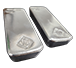 Buy 100 oz Silver Bars (poured) - Johnson Matthey, image 1