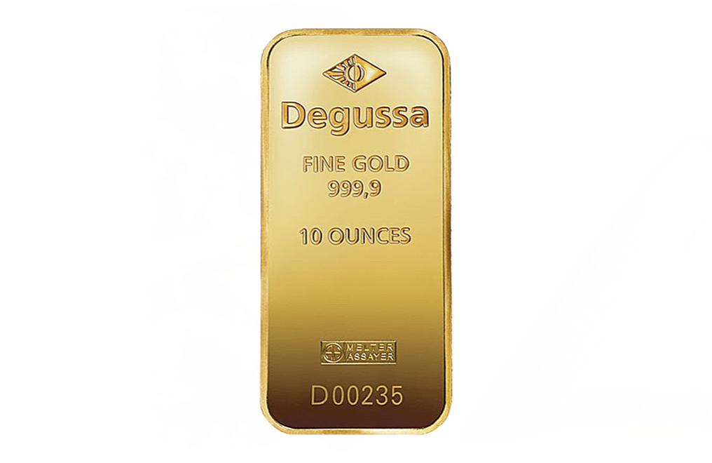 Buy 10 oz Gold Degussa Bars, image 0