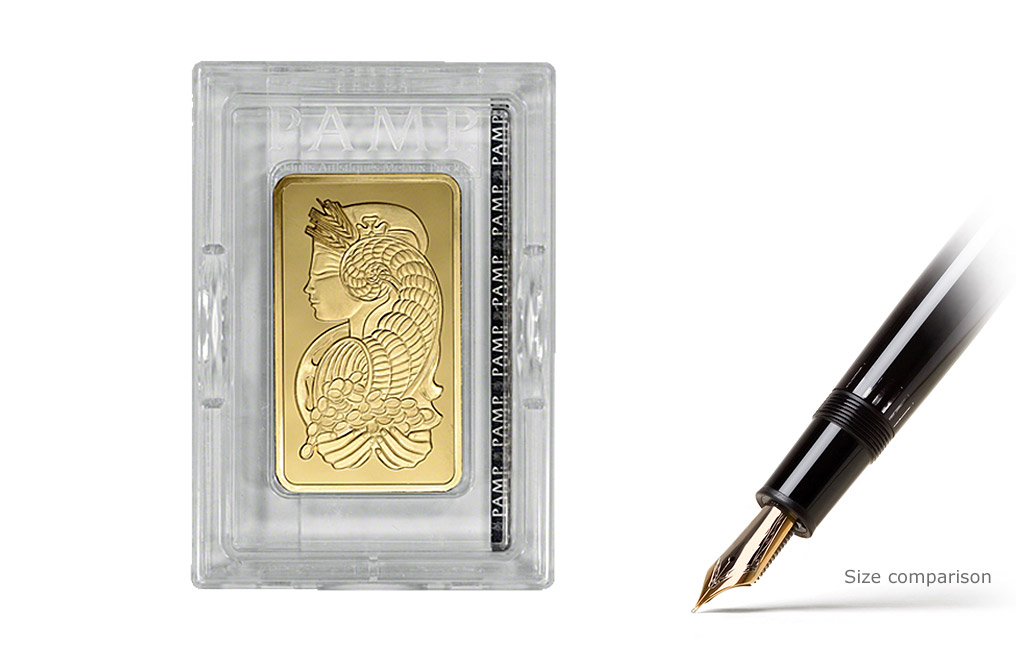 Buy 10 oz Gold Bars PAMP Suisse Lady Fortuna (Veriscan™), image 0
