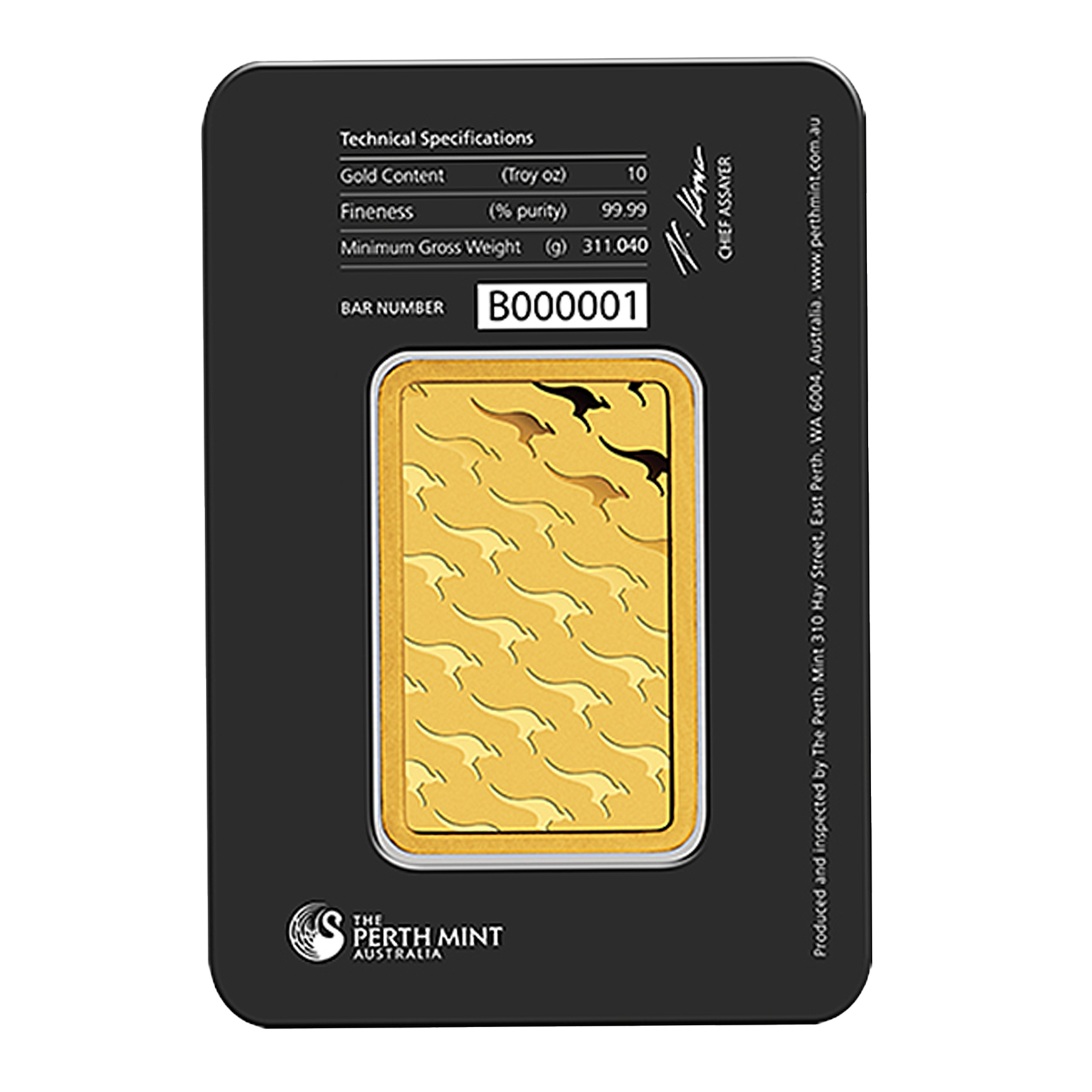 10 oz Gold Perth Mint Bars, image 1