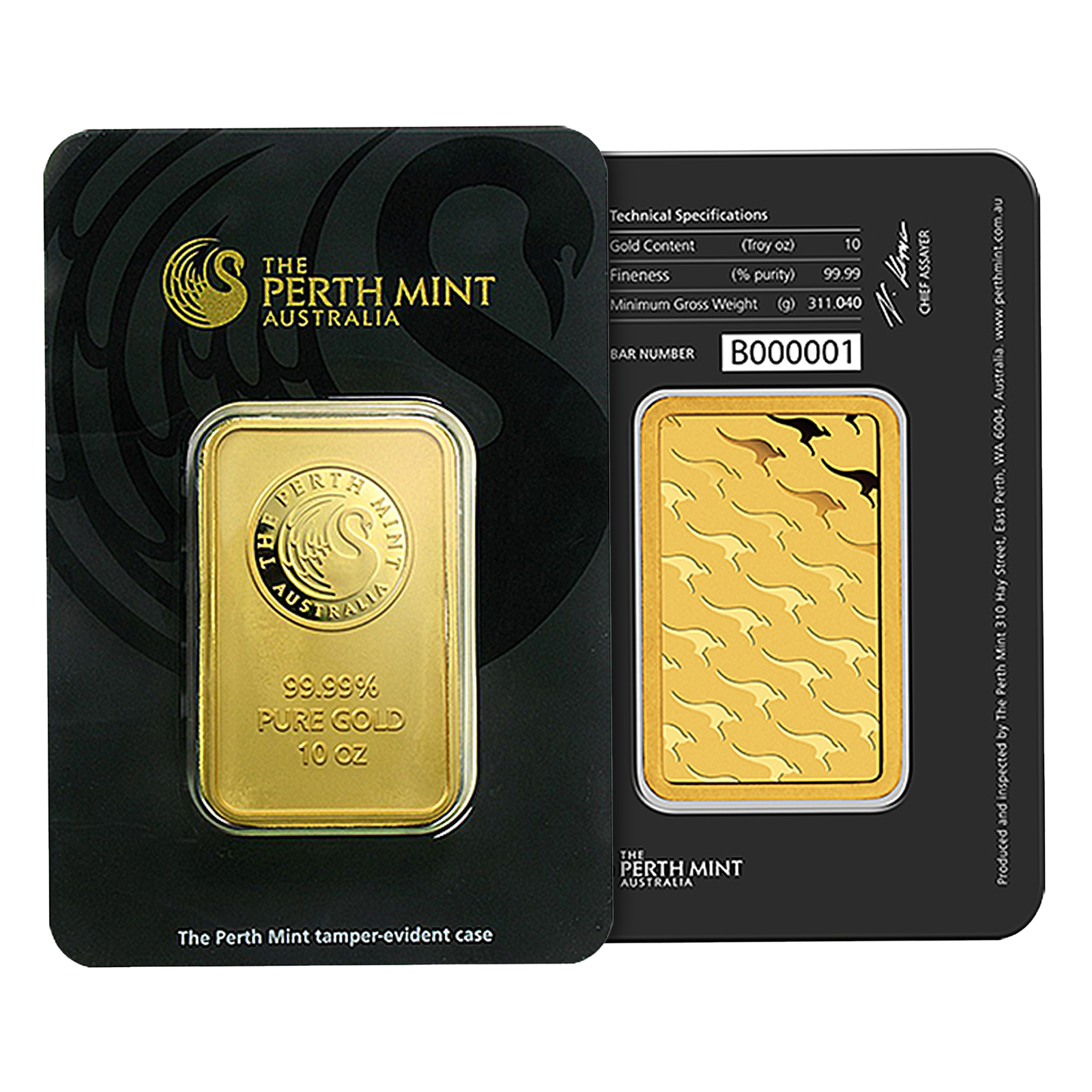 10 oz Gold Perth Mint Bars, image 2