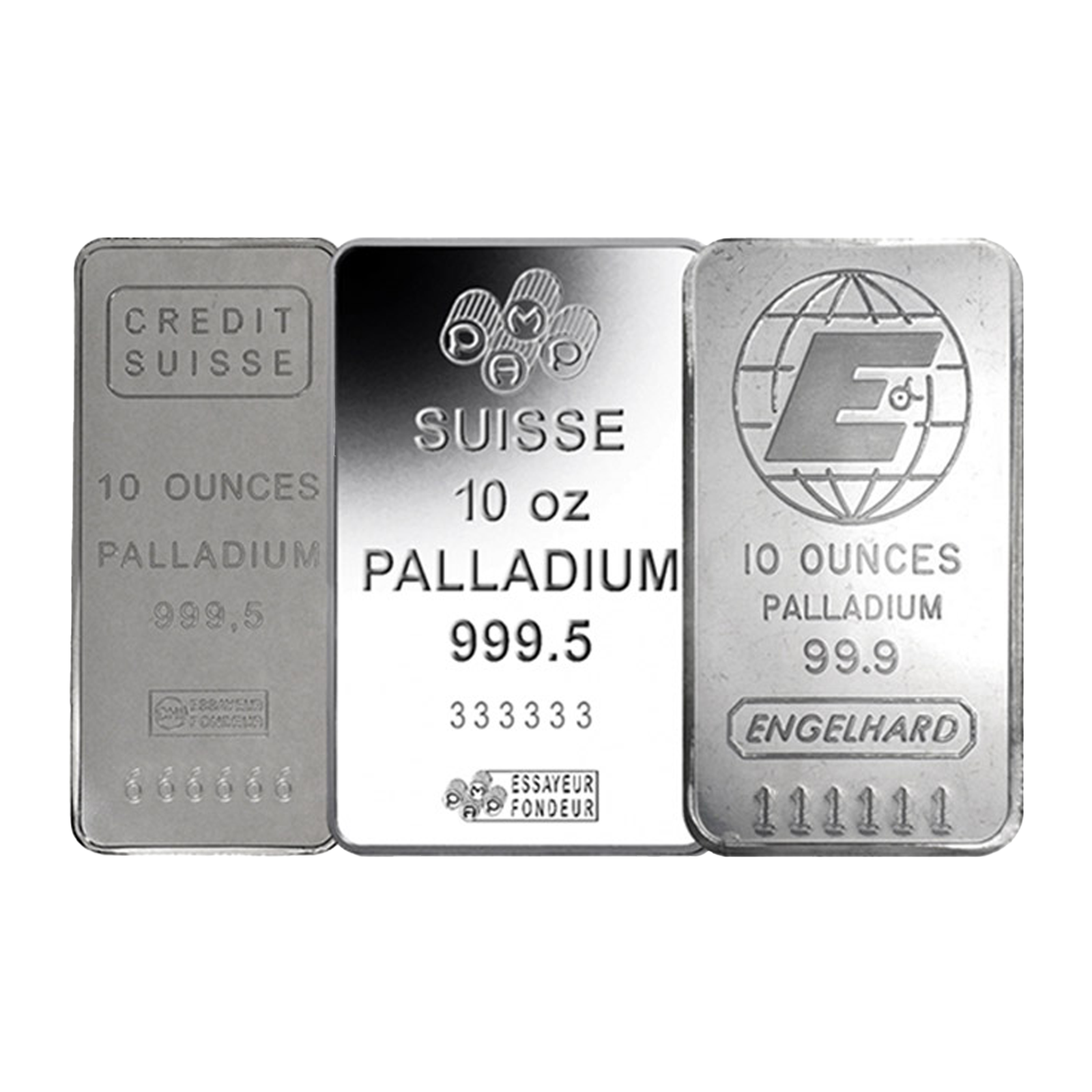 10 oz Palladium Bar 0.999+, image 0