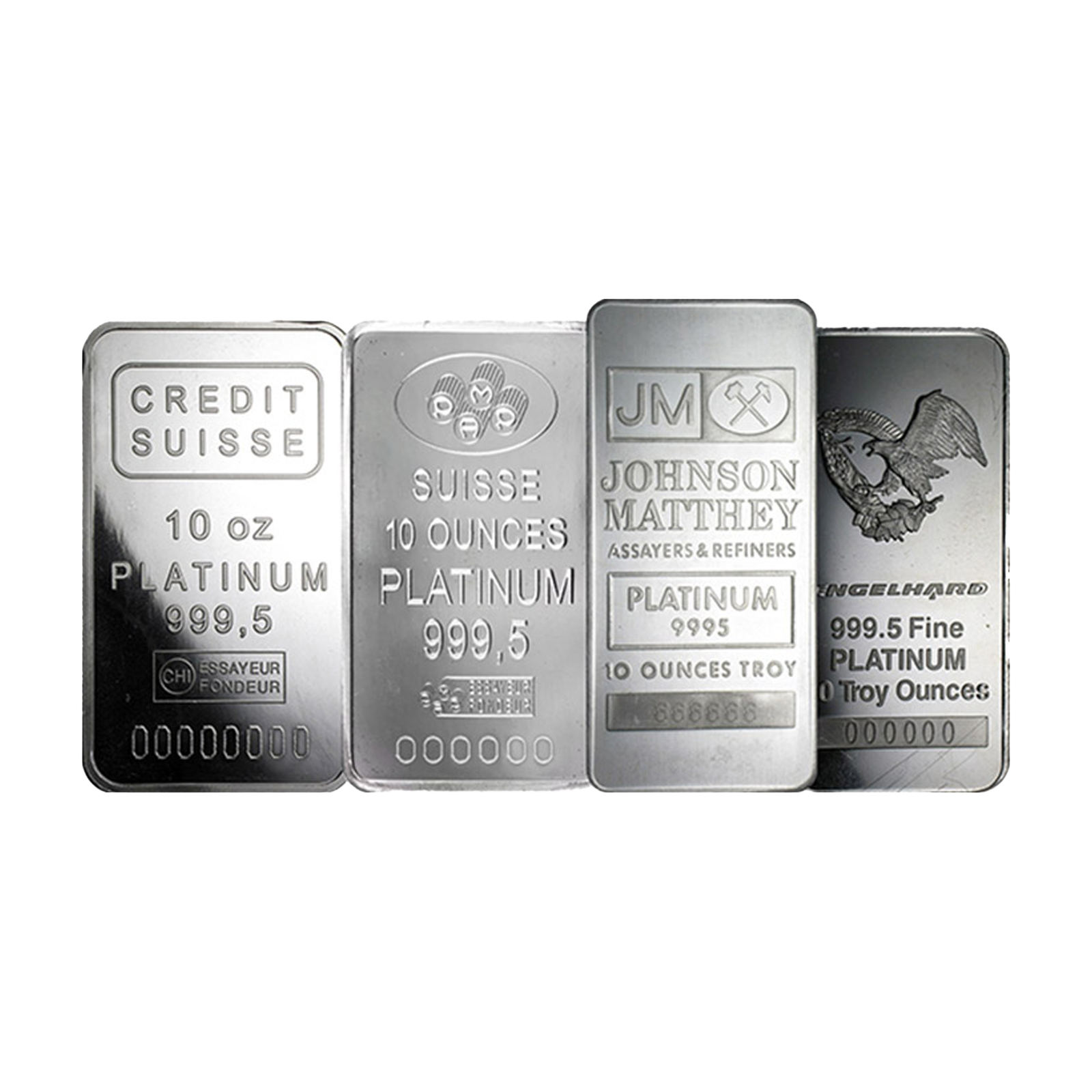 10 oz Platinum Bars, image 0