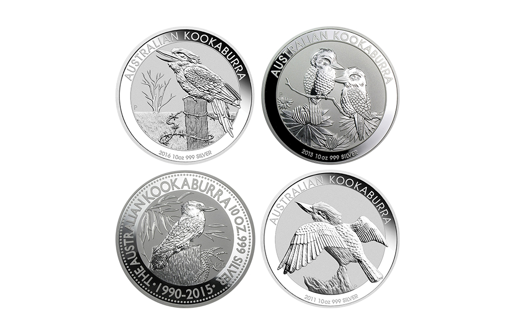 Buy 10 oz Silver Australian Kookaburra Coins (Random Year), image 0